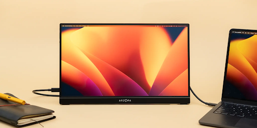 Connecting a 23-Inch Portable Monitor to Your MacBook